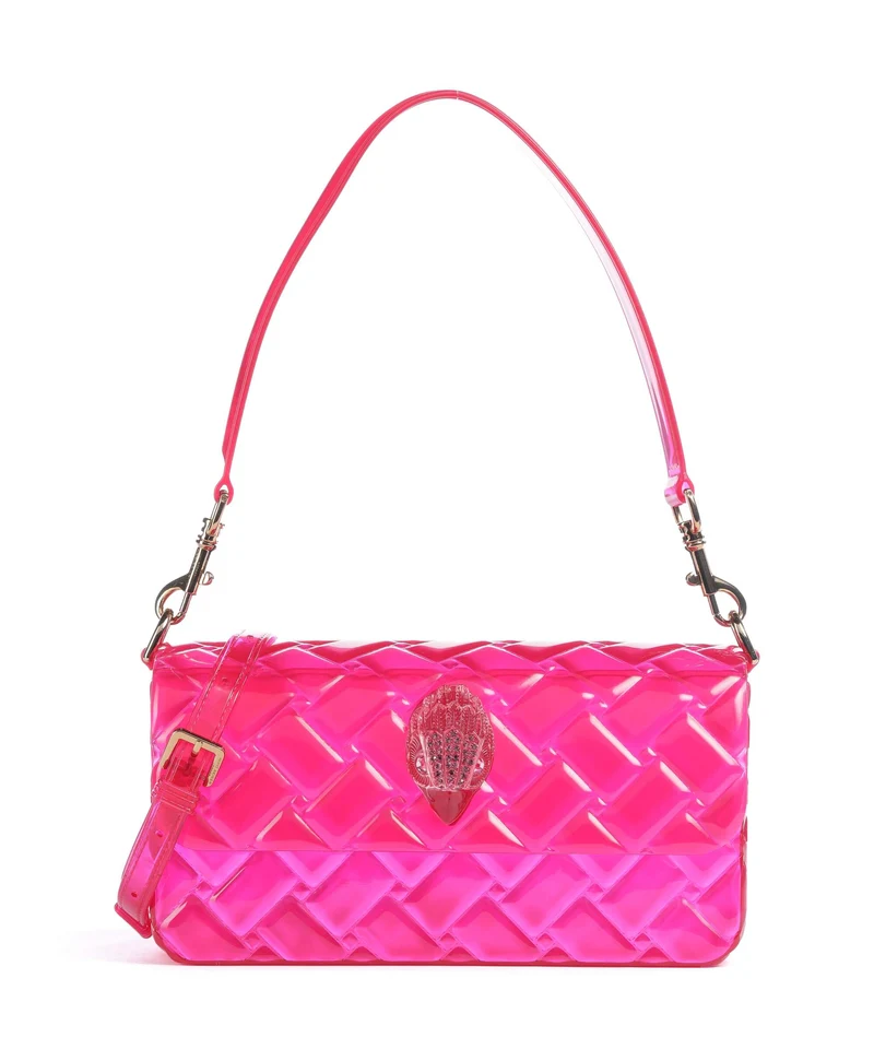 Kurt Geiger Jelly Kensington Axelremsväska fuchsia