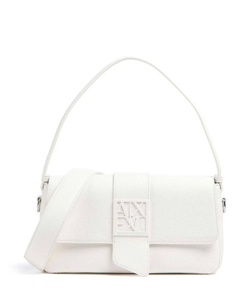 Armani Exchange Susy Soft Axelremsväska off white