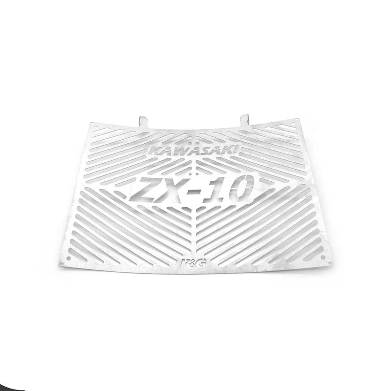 Branded Radiator Guard, stainless - Kawasaki ZX-10R/RR 21-