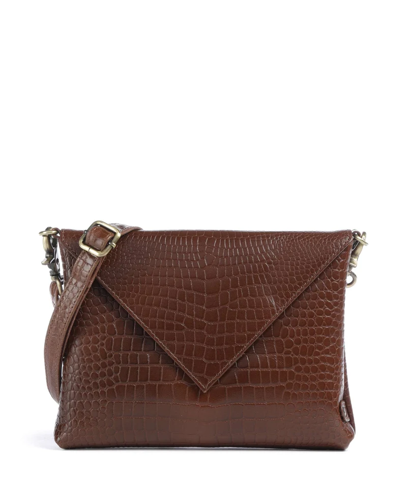 Depeche Fashion Favourites Crossover väska cognac croco