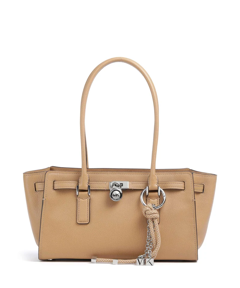 Michael Kors Hamilton Moderne Small Axelremsväska peanut