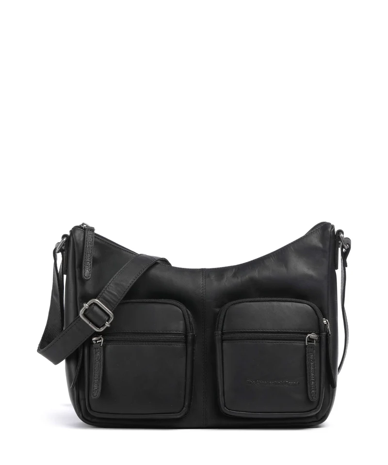 The Chesterfield Brand Wax Pull Up Cow Valenora Axelremsväska black