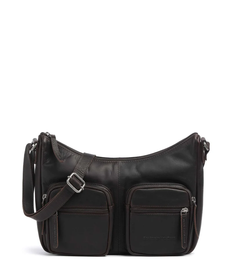 The Chesterfield Brand Wax Pull Up Cow Valenora Axelremsväska brown