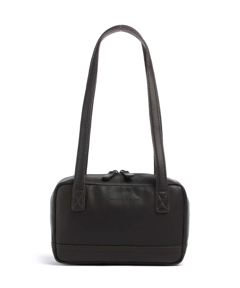 The Chesterfield Brand Wax Pull Up Cow Fenno Axelremsväska brown