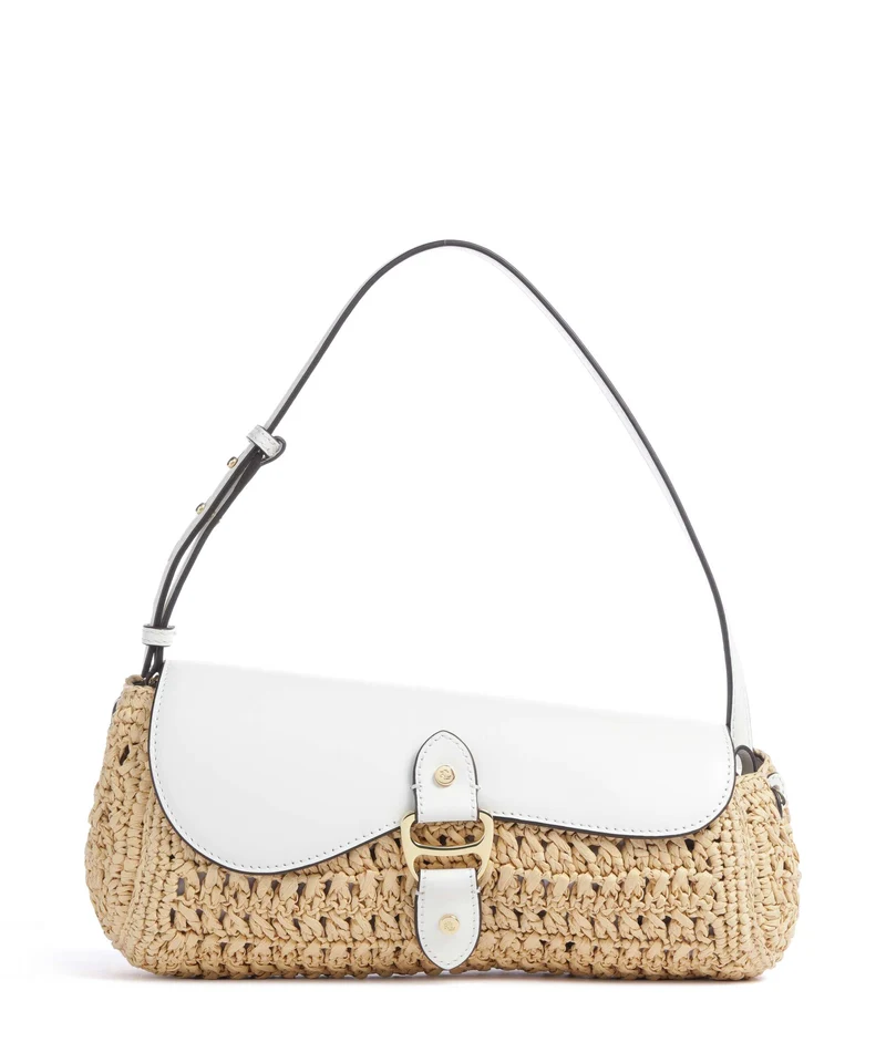 Lauren Ralph Lauren Tasha Medium Axelremsväska natural/white