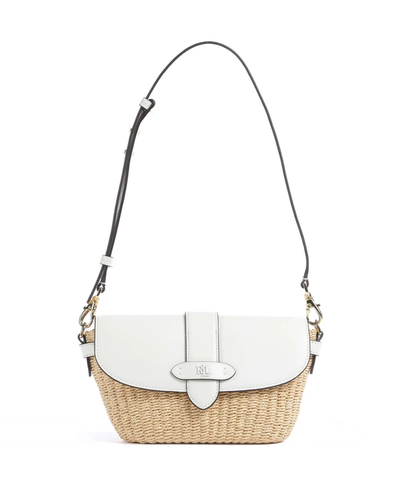 Lauren Ralph Lauren Lynden Small Axelremsväska natural/white