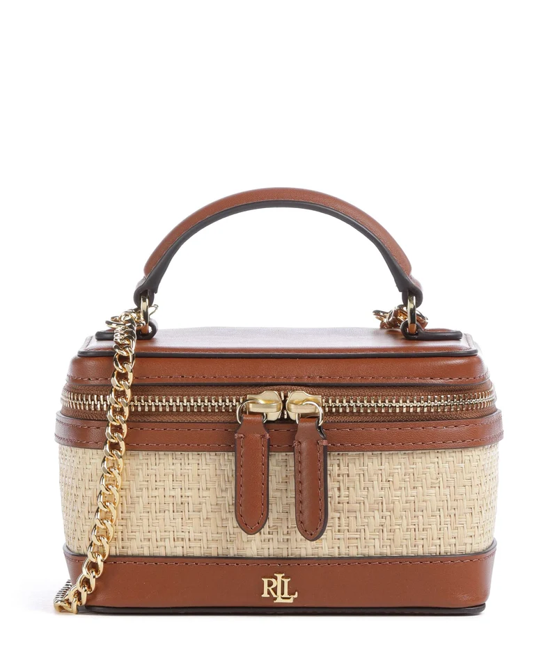 Lauren Ralph Lauren Hallee Small Crossover väska natural/lauren tan