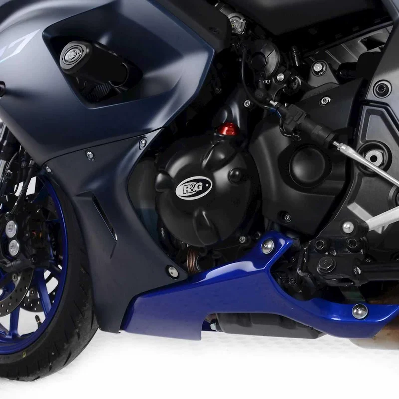 Yamaha R7 22-, MT-07, XSR700, Tracer 700 16-20, Tracer 7 (GT) 21-, XTZ700 Tenere 19-, World Rally 23- RHS Engine Case Covers, pair. Road/race version
