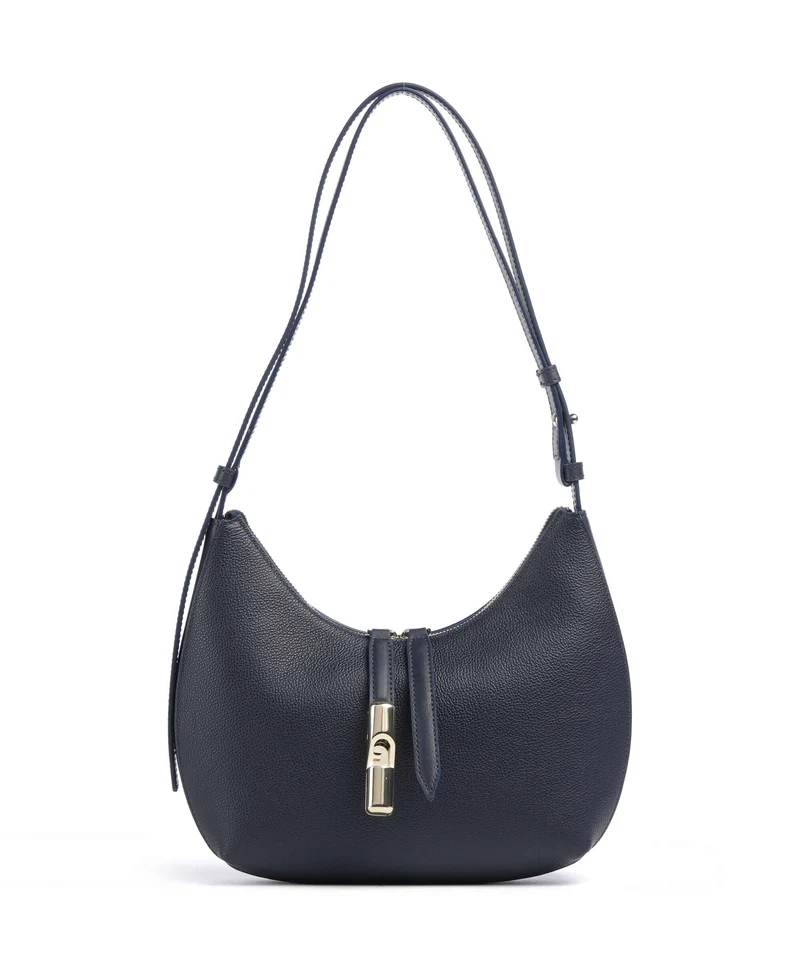 Furla Goccia S Axelremsväska ink blue