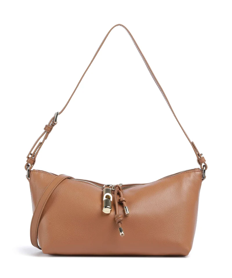 Furla Debby Mini Axelremsväska brandy