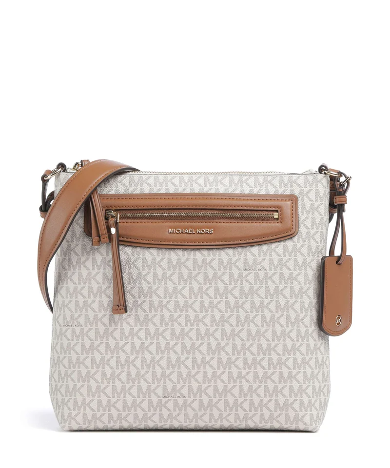 Michael Kors Jet Set Travel Large Crossover väska vanilla/acrn