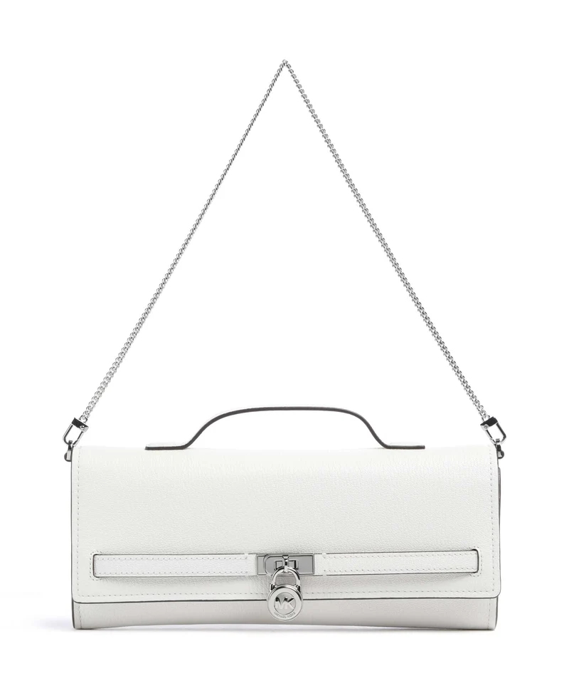 Michael Kors Hamilton Moderne Medium Axelremsväska optic white