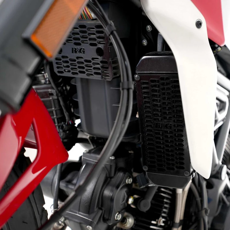 PRO Oil Cooler Guard, BLACK, Ducati Scrambler 800 15-20, 23- / Desert Sled 17-21 / Flat Track Pro 16-19 / Monster 797 17-18