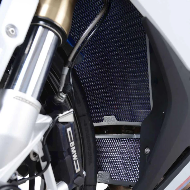 Titanium Racing Oil Cooler Guard, BMW S1000RR 19- / S1000XR 20- / M1000XR 24- / S1000R 21- / M1000RR 21- / M1000R 23-