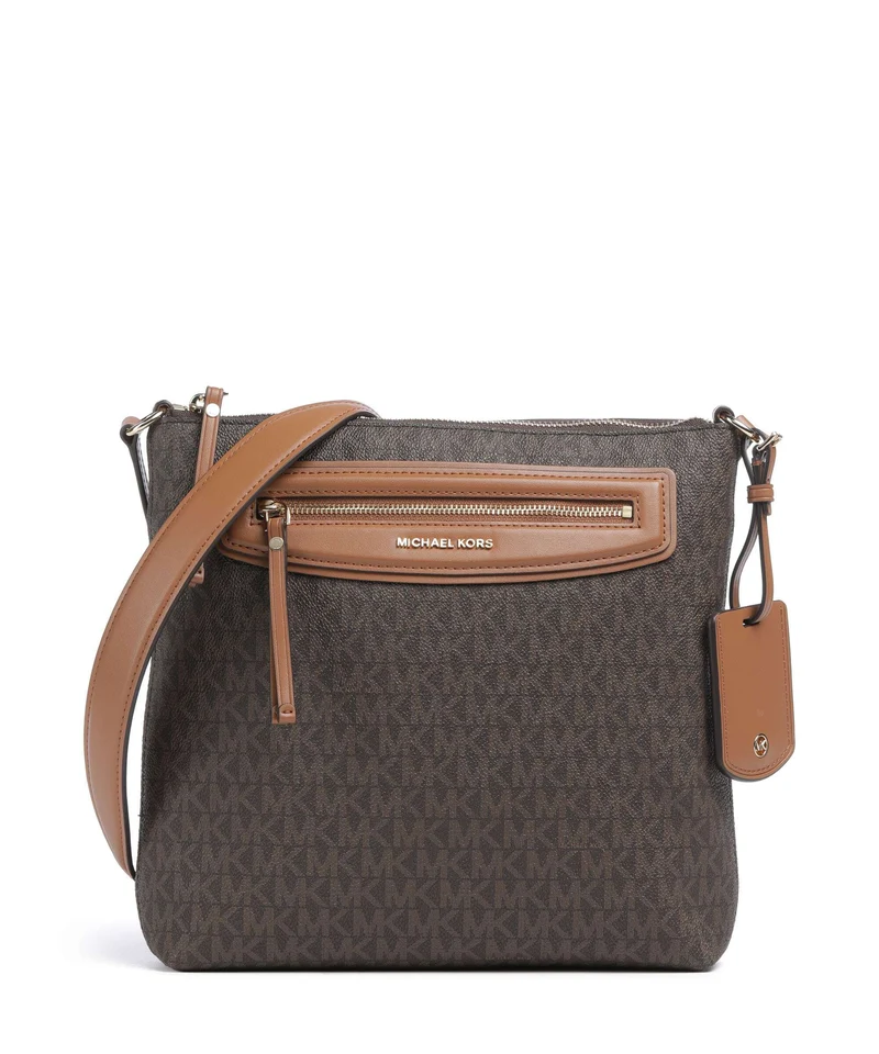 Michael Kors Jet Set Travel Large Crossover väska brown/acorn