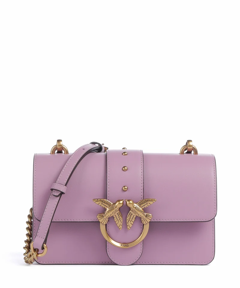 Pinko Love One Mini Crossover väska lilla/antique gold