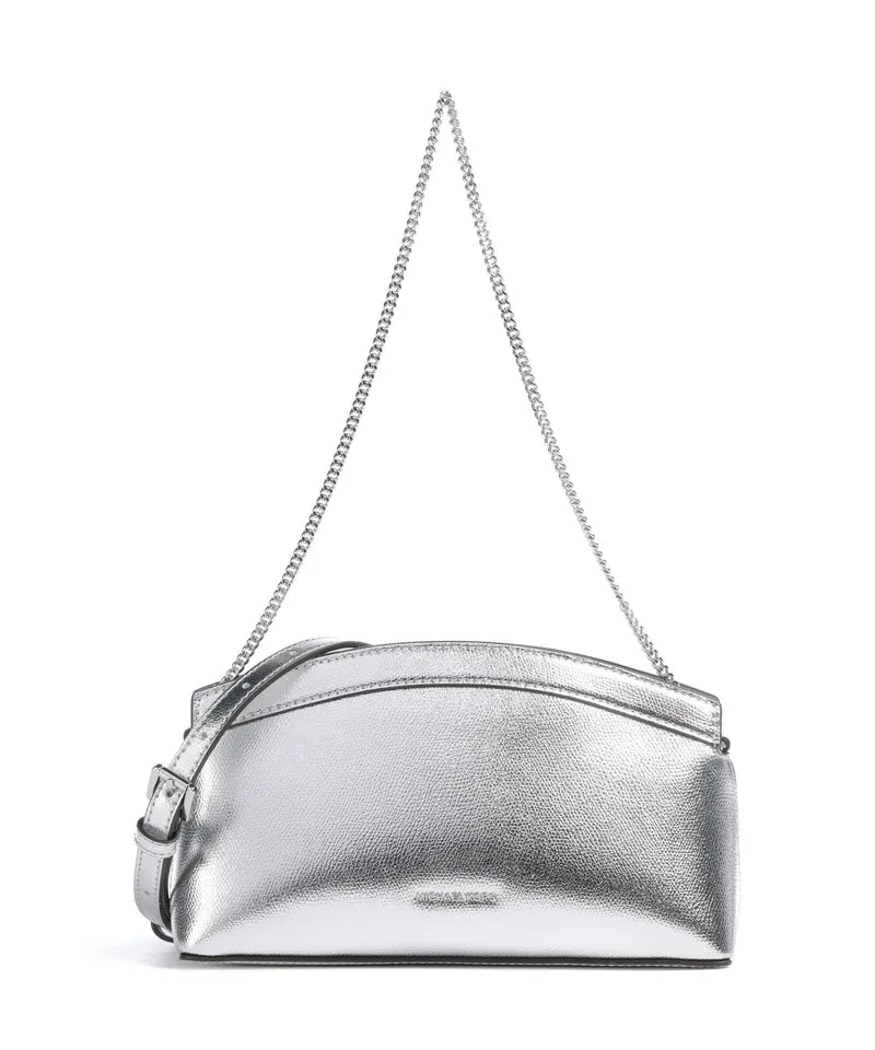 Michael Kors Athena Dome Chain Small Axelremsväska silver