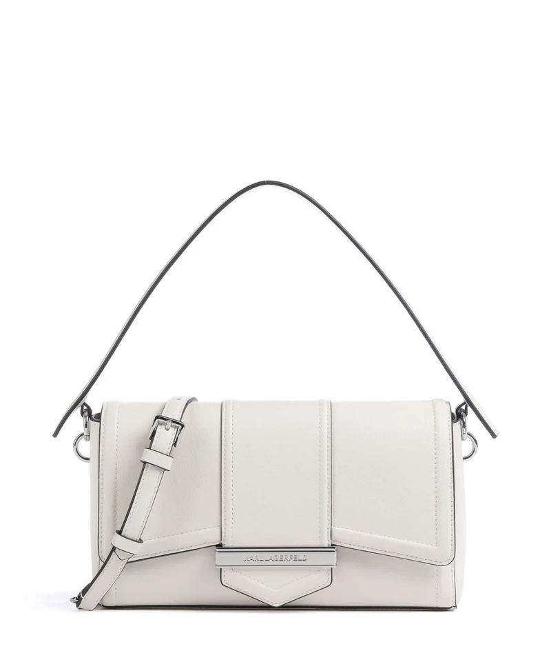 Karl Lagerfeld K/Nova Medium Axelremsväska off white
