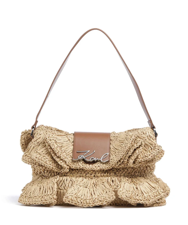Karl Lagerfeld K/Signature Axelremsväska natural/tan