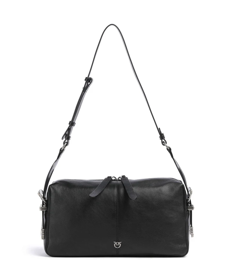 Pinko 24 Classic Axelremsväska nero/old silver