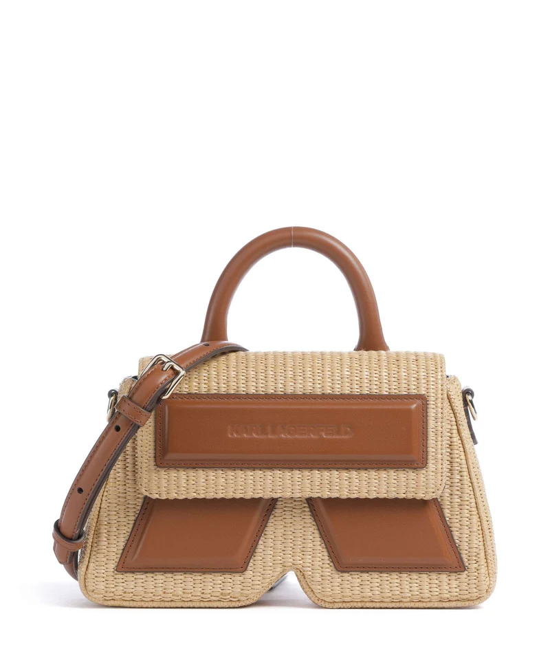 Karl Lagerfeld K/Ikon Crossover väska natural/tan