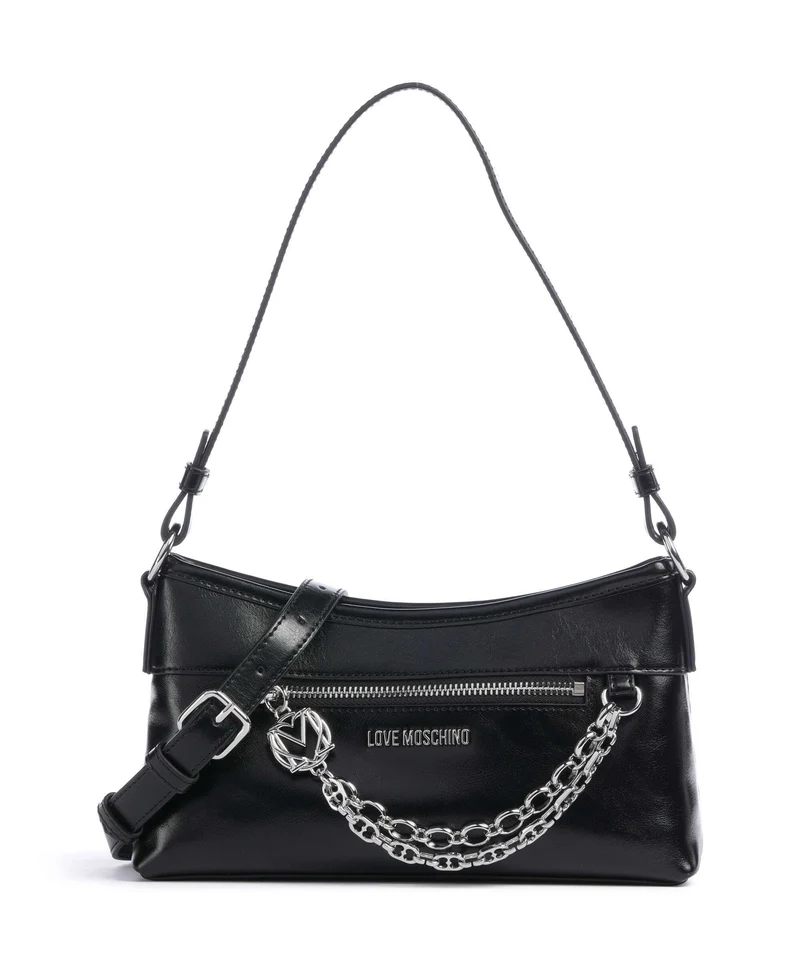 Love Moschino Urban Chains Axelremsväska black/black