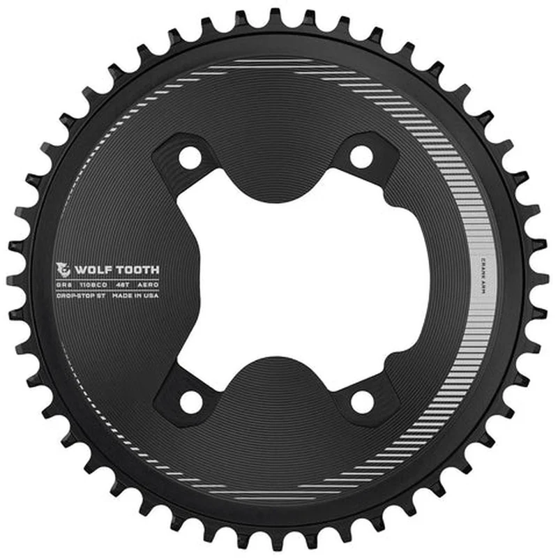 110 BCD Asymmetric Aero Chainring