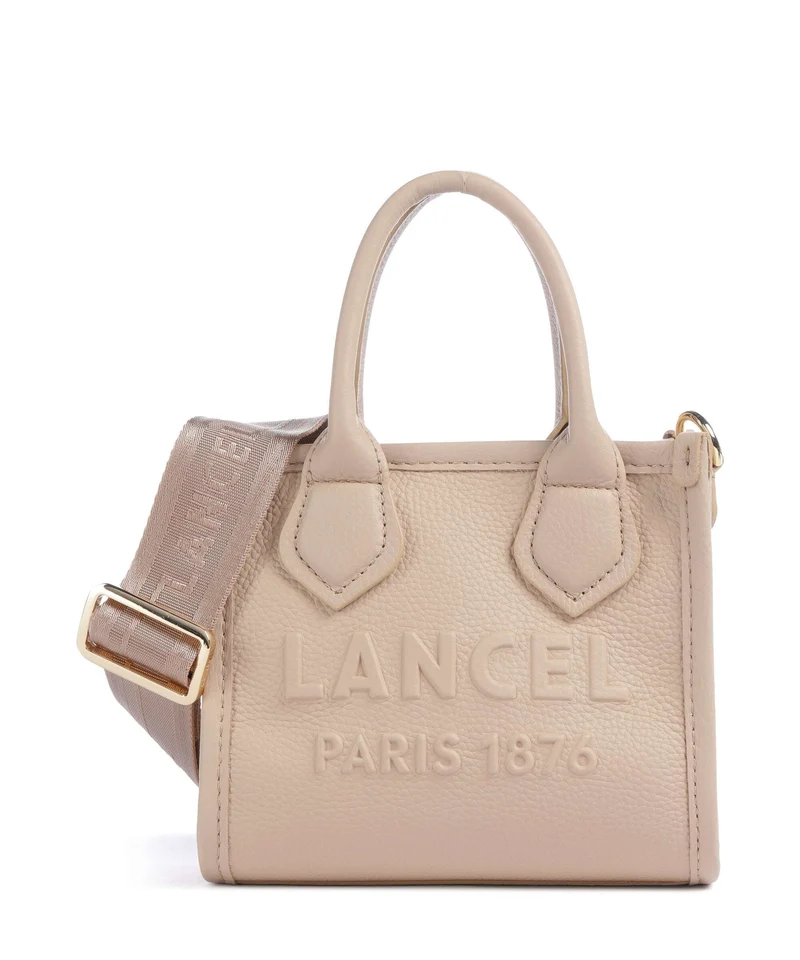 Lancel Jour Mini Crossover väska cappuccino