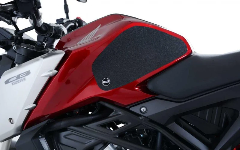 Honda CB125R 18- Tank Traction Grips : Clear 2-Grip Kit