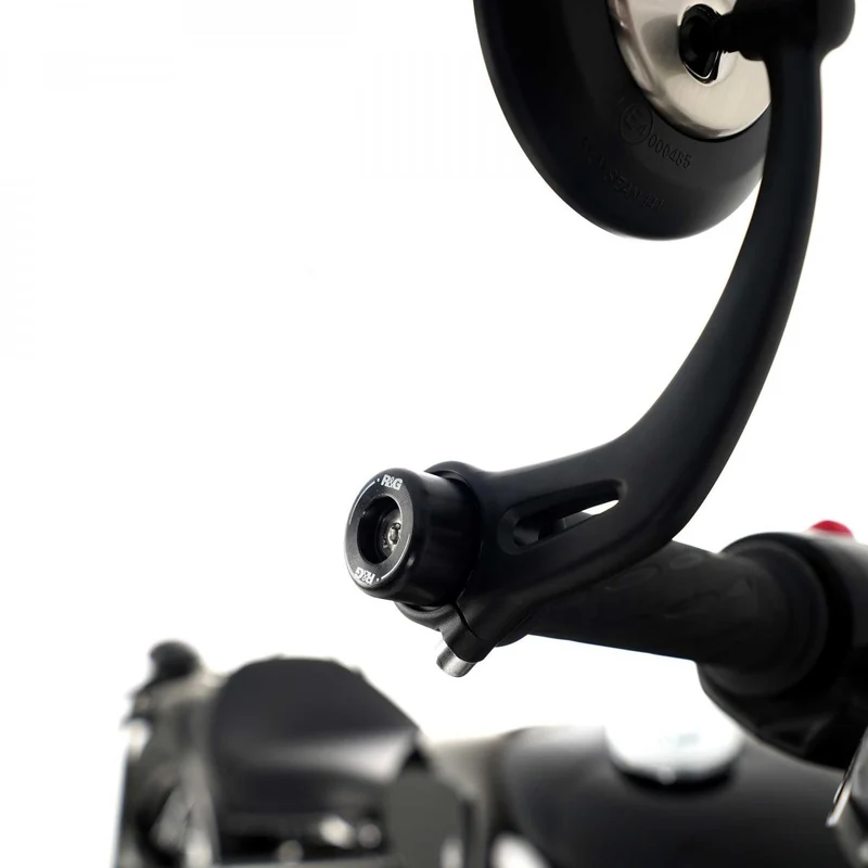 Bar End Sliders, Triumph Speed Triple S / R 16- / RS 18-20/ Thruxton 1200/1200R / Street Triple 765 RS 17- / with BE mirrors: Speed Triple 1200 RS 21- & Bonneville Bobber 17-