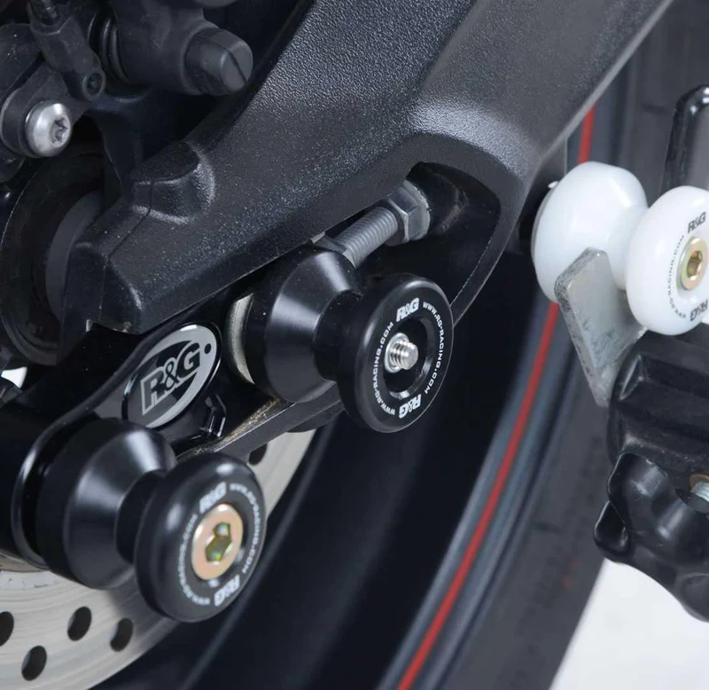 Rear Spindle Sliders, Triumph STREET Triple 07- / STREET Triple RX / Street Triple 765 RS/R/S 17- / 675 Daytona 06-13 / Daytona Moto2 765