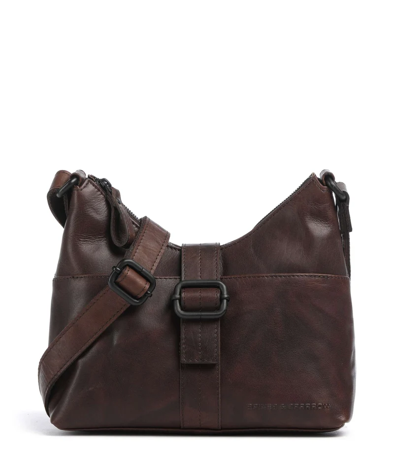 Spikes & Sparrow Bronco Ellesse Crossover väska dark brown