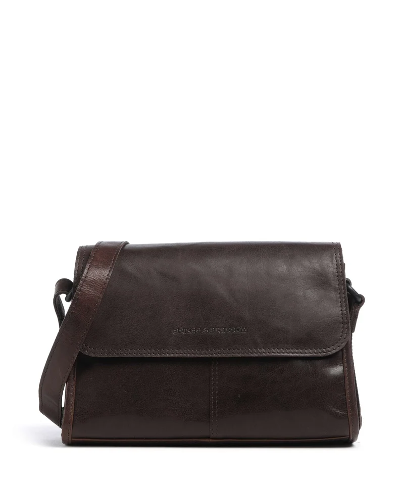 Spikes & Sparrow Bronco Belle Crossover väska dark brown