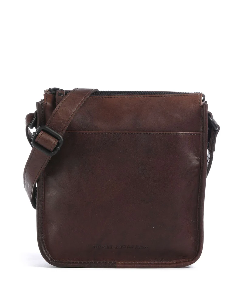 Spikes & Sparrow Bronco Margo Crossover väska dark brown