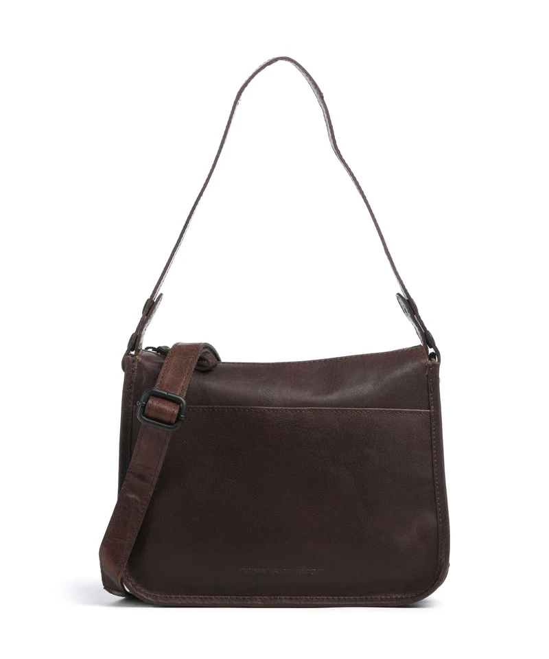 Spikes & Sparrow Bronco Chanice Axelremsväska dark brown