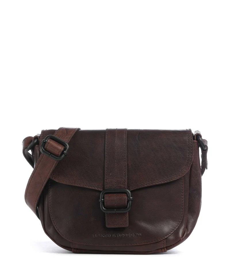Spikes & Sparrow Bronco Dilianne Crossover väska dark brown