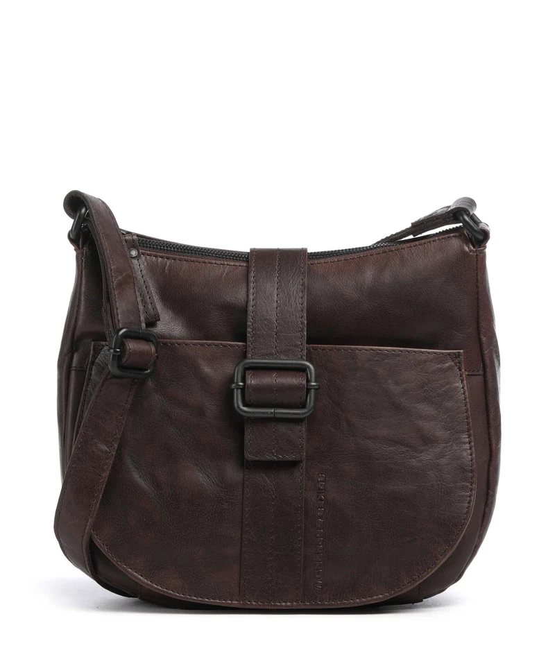 Spikes & Sparrow Bronco Donnella Crossover väska dark brown