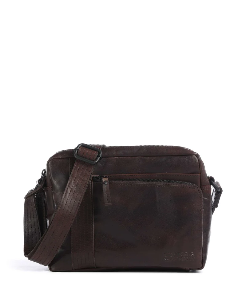 Spikes & Sparrow Bronco Ayden Crossover väska dark brown