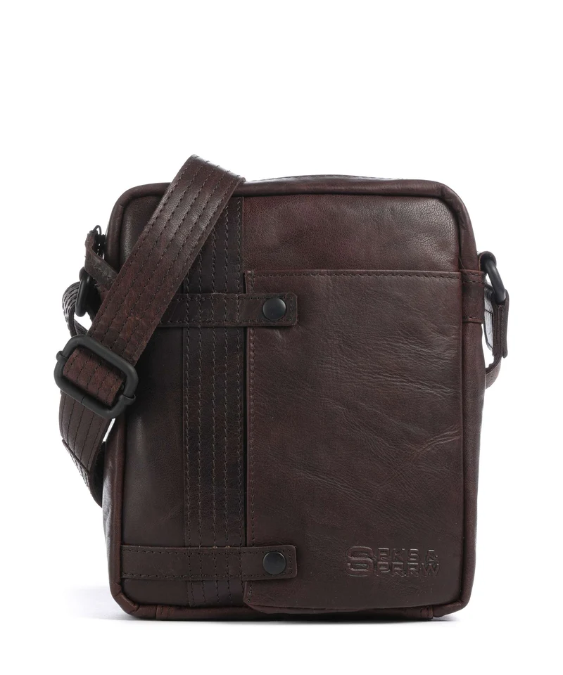 Spikes & Sparrow Bronco Benn Crossover väska dark brown