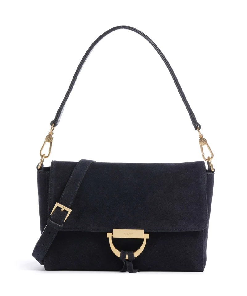 Abro Suede Temi Axelremsväska navy