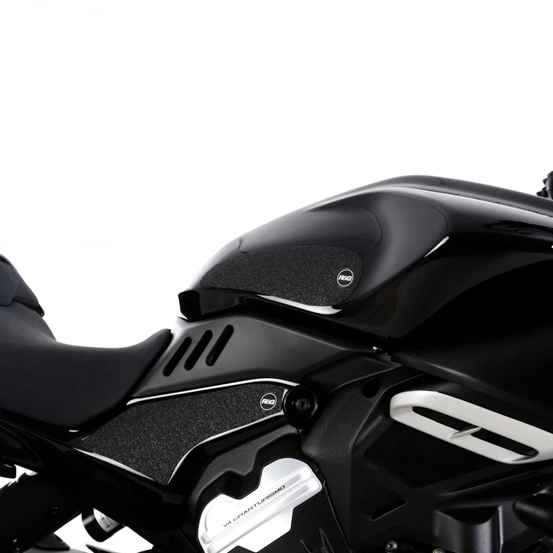 Ducati V4 Diavel 23- Tank Traction Grips : BLACK 2-Grip Kit