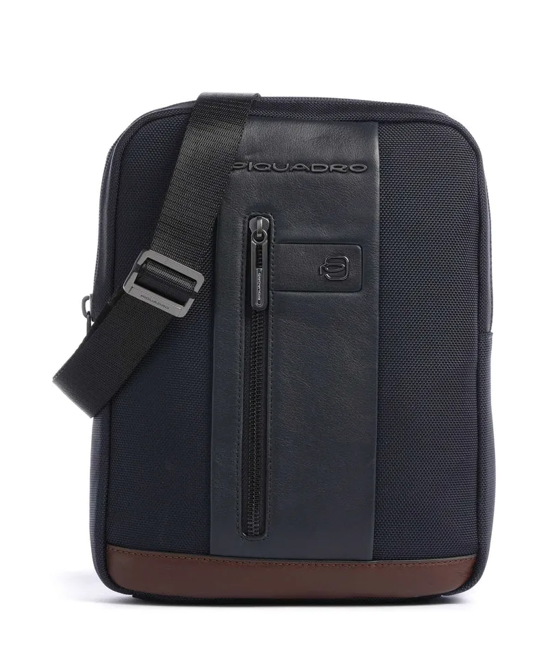 Piquadro Brief 2 Crossover väska blue/cognac