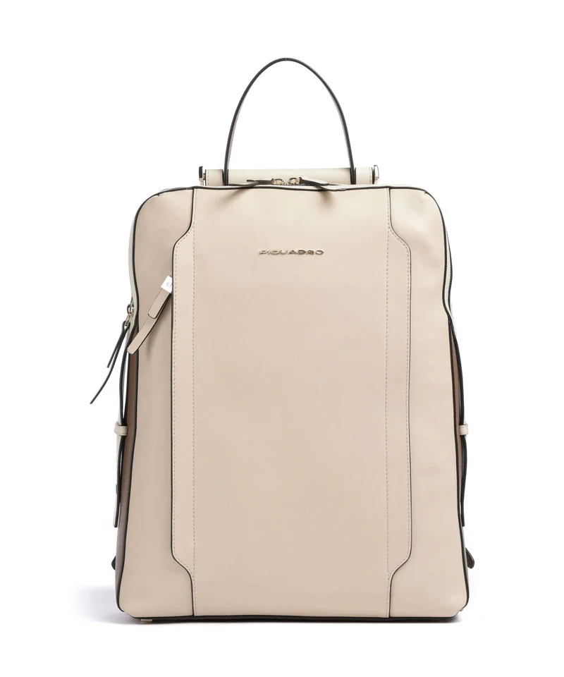Piquadro Circle Ryggsäck beige/cuoio