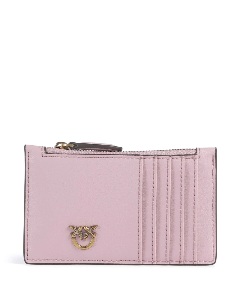 Pinko Airone Korthållare rosa chiaro/antique gold