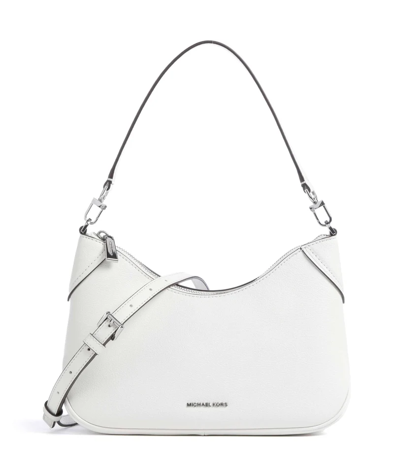 Michael Kors Jet Set Medium Axelremsväska optic white