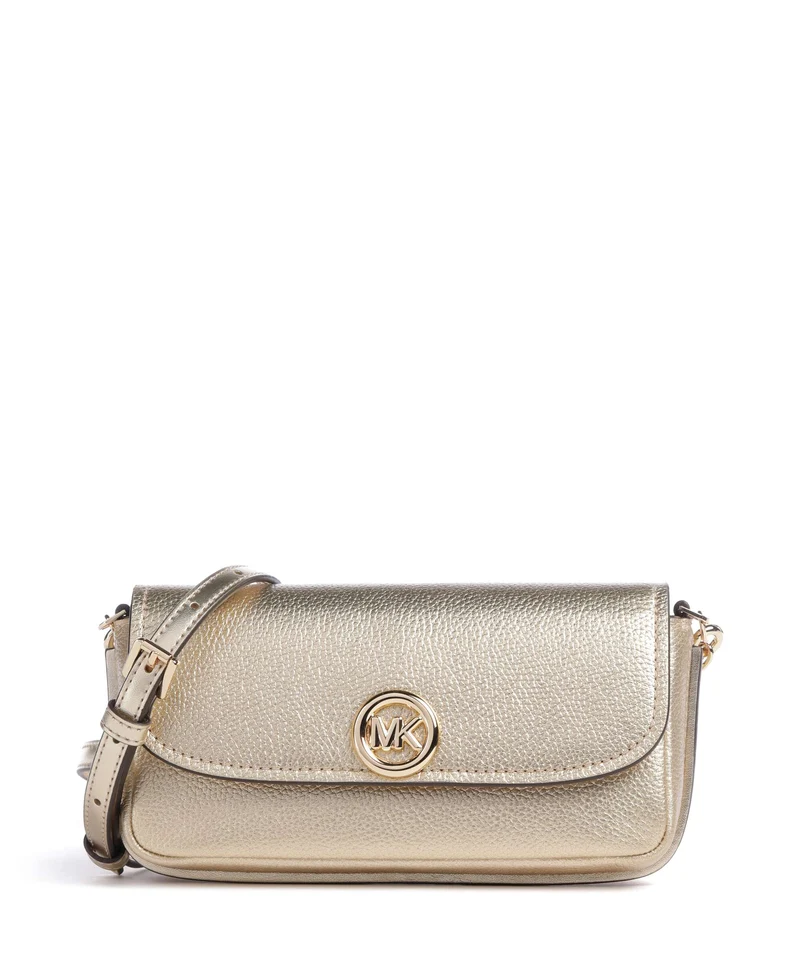 Michael Kors Nolita Small Crossover väska pale gold