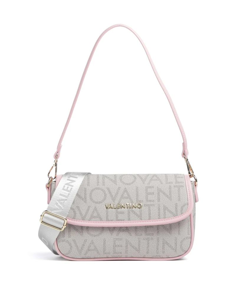 Valentino Bags Regina Re Axelremsväska beige/rosa
