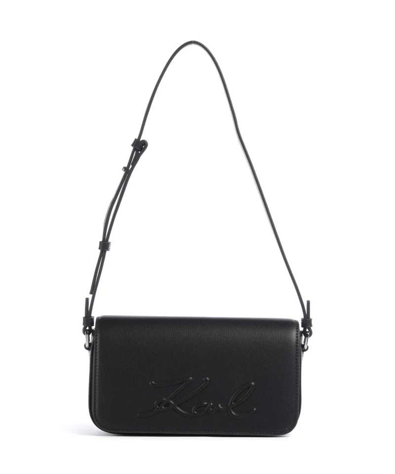 Karl Lagerfeld K/Ville Small Axelremsväska black/nickel