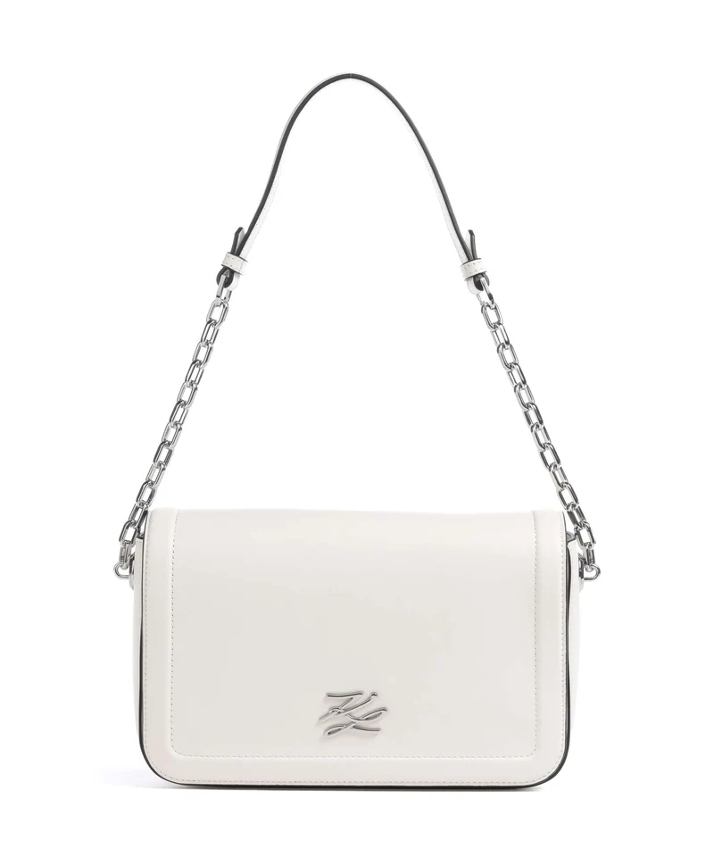 Karl Lagerfeld K/Autograph Medium Axelremsväska off white