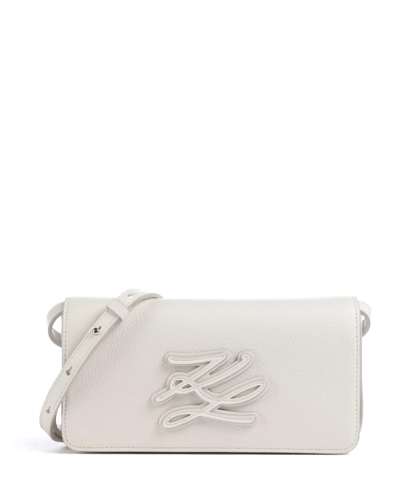 Karl Lagerfeld K/Autograph Mini Crossover väska off white